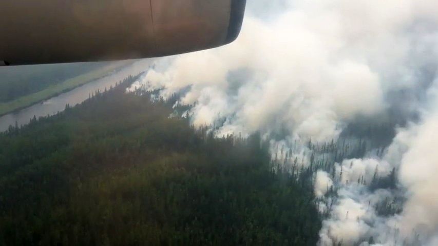 Video: Rusko trápí požáry, na Sibiři hoří plocha větší než Praha